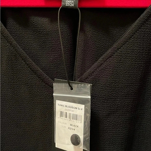 Arna York Plus Crepe Button Down Tunic Top, Size 22/24 - Picture 6 of 7